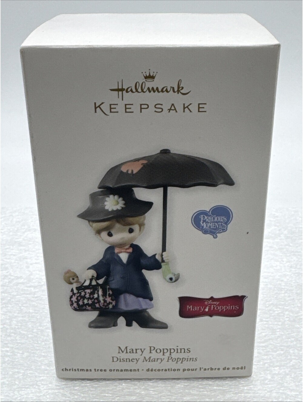 2012 Hallmark Ornament Precious Moments Disney Mary Poppins Porcelain New